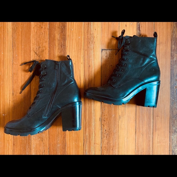 Frye Shoes - FRYE Women’s Myra Lug Combat Boot- Black, 9